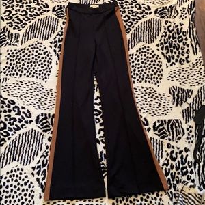 black and rust bellbottoms
